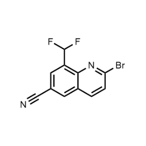 2-Bromo-8-(difluoromethyl)quinoline-6-carbonitrile|CS-1361996