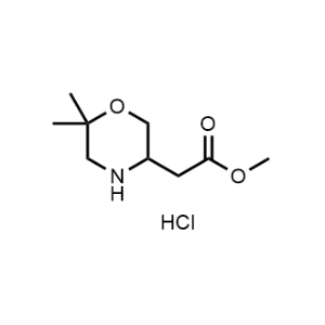 Methyl 2-(6,6-dimethylmorpholin-3-yl)acetate hydrochloride|CS-1363440