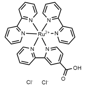 Ruthenium(1+), bis(2,2'-bipyridine-N1,N1')([2,2'-bipyridine]-4-carboxylato-N1,N1')-, (hydrogen chloride) 1:1:2|CS-1363592