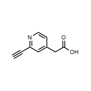 2-(2-Ethynylpyridin-4-yl)acetic acid|CS-1363705