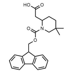 2-(1-(((9H-Fluoren-9-yl)methoxy)carbonyl)-5,5-dimethylpiperidin-2-yl)acetic acid|CS-1363993