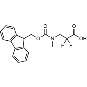3-((((9H-Fluoren-9-yl)methoxy)carbonyl)(methyl)amino)-2,2-difluoropropanoic acid|CS-1363999