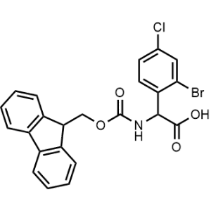 2-((((9H-Fluoren-9-yl)methoxy)carbonyl)amino)-2-(2-bromo-4-chlorophenyl)acetic acid|CS-1364006