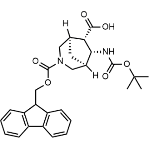 rel-(1R,5R,6S,7R)-3-(((9H-Fluoren-9-yl)methoxy)carbonyl)-7-((tert-butoxycarbonyl)amino)-3-azabicyclo[3.2.1]octane-6-carboxylic acid|CS-1364023