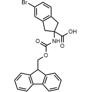 2-((((9H-Fluoren-9-yl)methoxy)carbonyl)amino)-5-bromo-2,3-dihydro-1H-indene-2-carboxylic acid|CS-1364027
