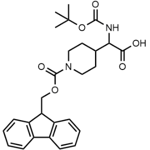 2-(1-(((9H-Fluoren-9-yl)methoxy)carbonyl)piperidin-4-yl)-2-((tert-butoxycarbonyl)amino)acetic acid|CS-1364031