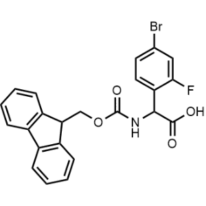 2-((((9H-Fluoren-9-yl)methoxy)carbonyl)amino)-2-(4-bromo-2-fluorophenyl)acetic acid|CS-1364033