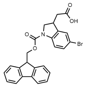2-(1-(((9H-Fluoren-9-yl)methoxy)carbonyl)-5-bromoindolin-3-yl)acetic acid|CS-1364034