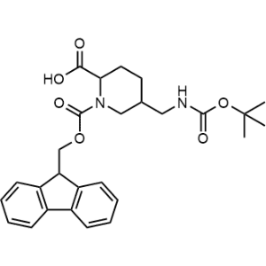 1-(((9H-Fluoren-9-yl)methoxy)carbonyl)-5-(((tert-butoxycarbonyl)amino)methyl)piperidine-2-carboxylic acid|CS-1364035