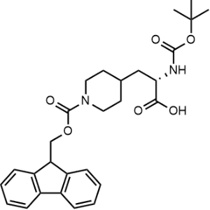 (S)-3-(1-(((9H-Fluoren-9-yl)methoxy)carbonyl)piperidin-4-yl)-2-((tert-butoxycarbonyl)amino)propanoic acid|CS-1364048