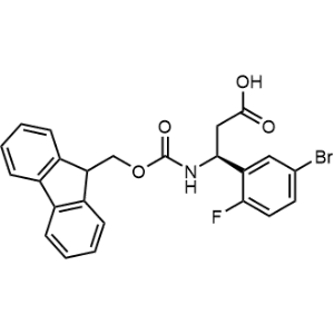 (S)-3-((((9H-Fluoren-9-yl)methoxy)carbonyl)amino)-3-(5-bromo-2-fluorophenyl)propanoic acid|CS-1364078