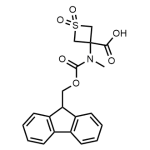 3-((((9H-Fluoren-9-yl)methoxy)carbonyl)(methyl)amino)thietane-3-carboxylic acid 1,1-dioxide|CS-1364093