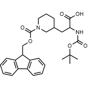 3-(1-(((9H-Fluoren-9-yl)methoxy)carbonyl)piperidin-3-yl)-2-((tert-butoxycarbonyl)amino)propanoic acid|CS-1364094