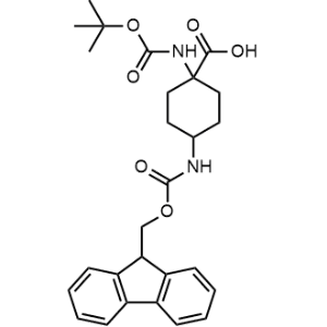 4-((((9H-Fluoren-9-yl)methoxy)carbonyl)amino)-1-((tert-butoxycarbonyl)amino)cyclohexane-1-carboxylic acid|CS-1364099