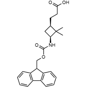 3-((1R,3S)-3-((((9H-Fluoren-9-yl)methoxy)carbonyl)amino)-2,2-dimethylcyclobutyl)propanoic acid|CS-1364101