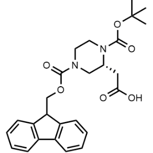 (R)-2-(4-(((9H-Fluoren-9-yl)methoxy)carbonyl)-1-(tert-butoxycarbonyl)piperazin-2-yl)acetic acid|CS-1364123