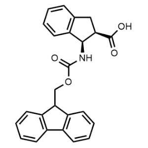 rel-(1R,2R)-1-((((9H-Fluoren-9-yl)methoxy)carbonyl)amino)-2,3-dihydro-1H-indene-2-carboxylic acid|CS-1364126