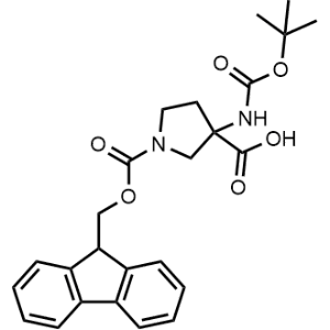 1-(((9H-Fluoren-9-yl)methoxy)carbonyl)-3-((tert-butoxycarbonyl)amino)pyrrolidine-3-carboxylic acid|CS-1364130