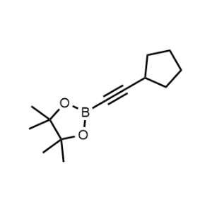 2-(Cyclopentylethynyl)-4,4,5,5-tetramethyl-1,3,2-dioxaborolane|CS-1364248