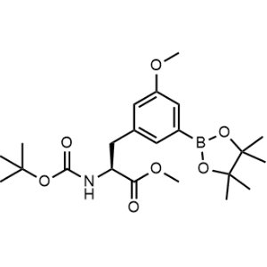 Methyl (S)-2-((tert-butoxycarbonyl)amino)-3-(3-methoxy-5-(4,4,5,5-tetramethyl-1,3,2-dioxaborolan-2-yl)phenyl)propanoate|CS-1364292