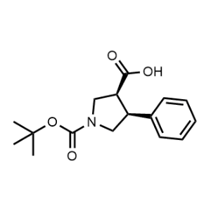 (3S,4S)-1-(tert-Butoxycarbonyl)-4-phenylpyrrolidine-3-carboxylic acid|CS-1364298