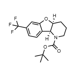 tert-Butyl (4aS,9bS)-7-(trifluoromethyl)-3,4,4a,9b-tetrahydrobenzofuro[3,2-b]pyridine-1(2H)-carboxylate|CS-1364303