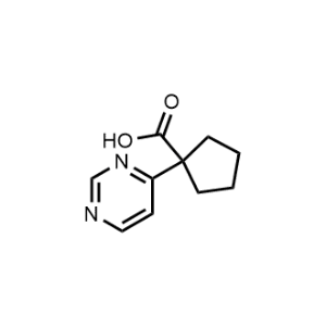 1-(Pyrimidin-4-yl)cyclopentane-1-carboxylic acid|CS-1364534