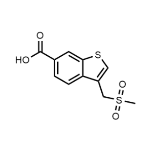 3-((Methylsulfonyl)methyl)benzo[b]thiophene-6-carboxylic acid|CS-1364628