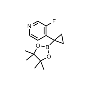 3-Fluoro-4-(1-(4,4,5,5-tetramethyl-1,3,2-dioxaborolan-2-yl)cyclopropyl)pyridine|CS-1364701