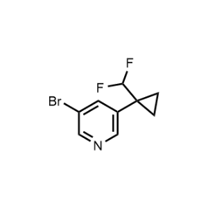 3-Bromo-5-(1-(difluoromethyl)cyclopropyl)pyridine|CS-1364708