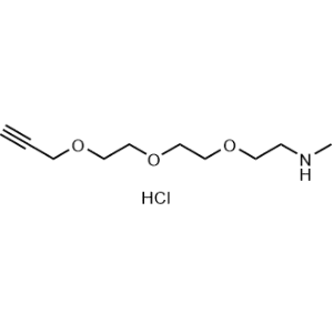 N-Methyl-2-(2-(2-(prop-2-yn-1-yloxy)ethoxy)ethoxy)ethan-1-amine hydrochloride|CS-1364711