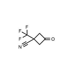 3-Oxo-1-(trifluoromethyl)cyclobutane-1-carbonitrile|CS-1364716