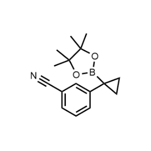 3-(1-(4,4,5,5-Tetramethyl-1,3,2-dioxaborolan-2-yl)cyclopropyl)benzonitrile|CS-1364834