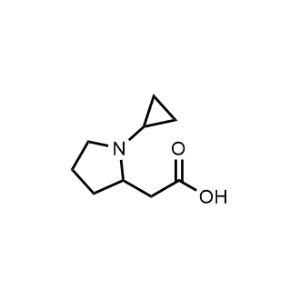 2-(1-Cyclopropylpyrrolidin-2-yl)acetic acid|CS-1364861
