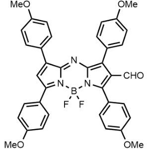 5,5-Difluoro-1,3,7,9-tetrakis(4-methoxyphenyl)-5H-5λ4,6λ4-dipyrrolo[1,2-c:2',1'-f][1,3,5,2]triazaborinine-2-carbaldehyde|CS-1364971