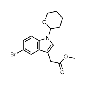 Methyl 2-(5-bromo-1-(tetrahydro-2H-pyran-2-yl)-1H-indol-3-yl)acetate|CS-1365143