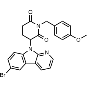 3-(6-Bromo-9H-pyrido[2,3-b]indol-9-yl)-1-(4-methoxybenzyl)piperidine-2,6-dione|CS-1365475