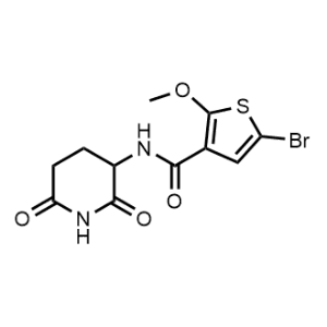 5-Bromo-N-(2,6-dioxopiperidin-3-yl)-2-methoxythiophene-3-carboxamide|CS-1365522