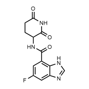 N-(2,6-Dioxopiperidin-3-yl)-5-fluoro-1H-benzo[d]imidazole-7-carboxamide|CS-1365523