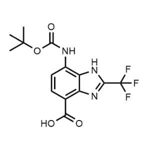 7-((tert-Butoxycarbonyl)amino)-2-(trifluoromethyl)-1H-benzo[d]imidazole-4-carboxylic acid|CS-1365575
