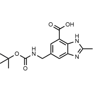 5-(((tert-Butoxycarbonyl)amino)methyl)-2-methyl-1H-benzo[d]imidazole-7-carboxylic acid|CS-1365577