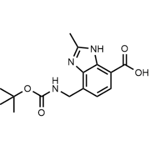 4-(((tert-Butoxycarbonyl)amino)methyl)-2-methyl-1H-benzo[d]imidazole-7-carboxylic acid|CS-1365580