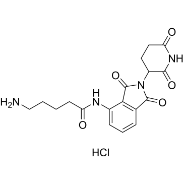 5-amino-N-(2-(2,6-dioxopiperidin-3-yl)-1,3-dioxoisoindolin-4-yl)pentanamide hydrochloride|CS-1365761