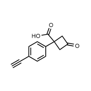 1-(4-Ethynylphenyl)-3-oxocyclobutane-1-carboxylic acid|CS-1366069