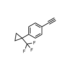 1-Ethynyl-4-(1-(trifluoromethyl)cyclopropyl)benzene|CS-1366072