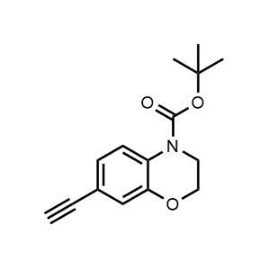 tert-Butyl 7-ethynyl-2,3-dihydro-4H-benzo[b][1,4]oxazine-4-carboxylate|CS-1366263