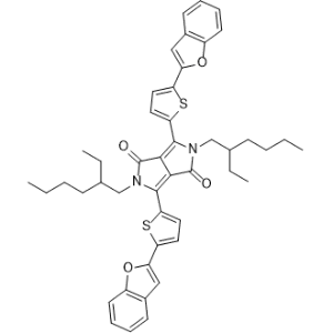 3,6-Bis(5-(benzofuran-2-yl)thiophen-2-yl)-2,5-bis(2-ethylhexyl)-2,5-dihydropyrrolo[3,4-c]pyrrole-1,4-dione|CS-1366750