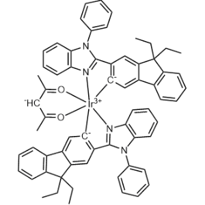 (OC-6-33)-Bis[9,9-diethyl-2-(1-phenyl-1H-benzimidazol-2-yl-κN3)-9H-fluoren-3-yl-κC](2,4-pentanedionato-κO2,κO4)iridium|CS-1366830