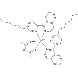 Bis[5-hexyl-2-(1-isoquinolinyl-κN)phenyl-κC](2,4-pentanedionato-κO,κO')-Iridium|CS-1366837