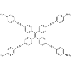 4,4',4'',4'''-((Ethene-1,1,2,2-tetrayltetrakis(benzene-4,1-diyl))tetrakis(ethyne-2,1-diyl))tetraaniline|CS-1366883